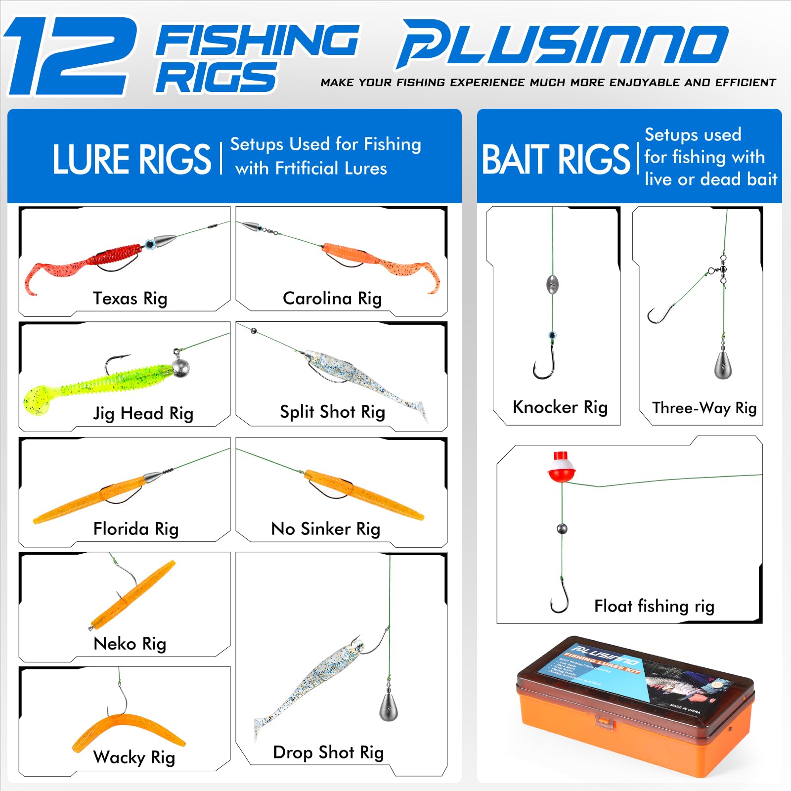 Compact 8.3 x 3.9 x 2.2 inch tackle box for easy storage