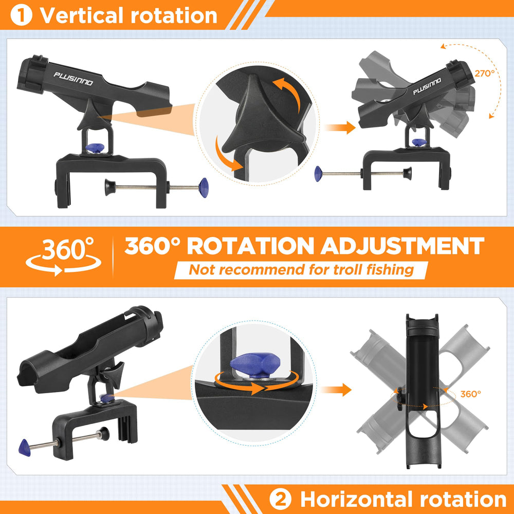 PLUSINNO 360-degree adjustable design lets you position rods precisely.
