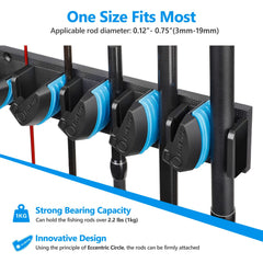 PLUSINNO fishing pole holders keep poles secure and evenly spaced