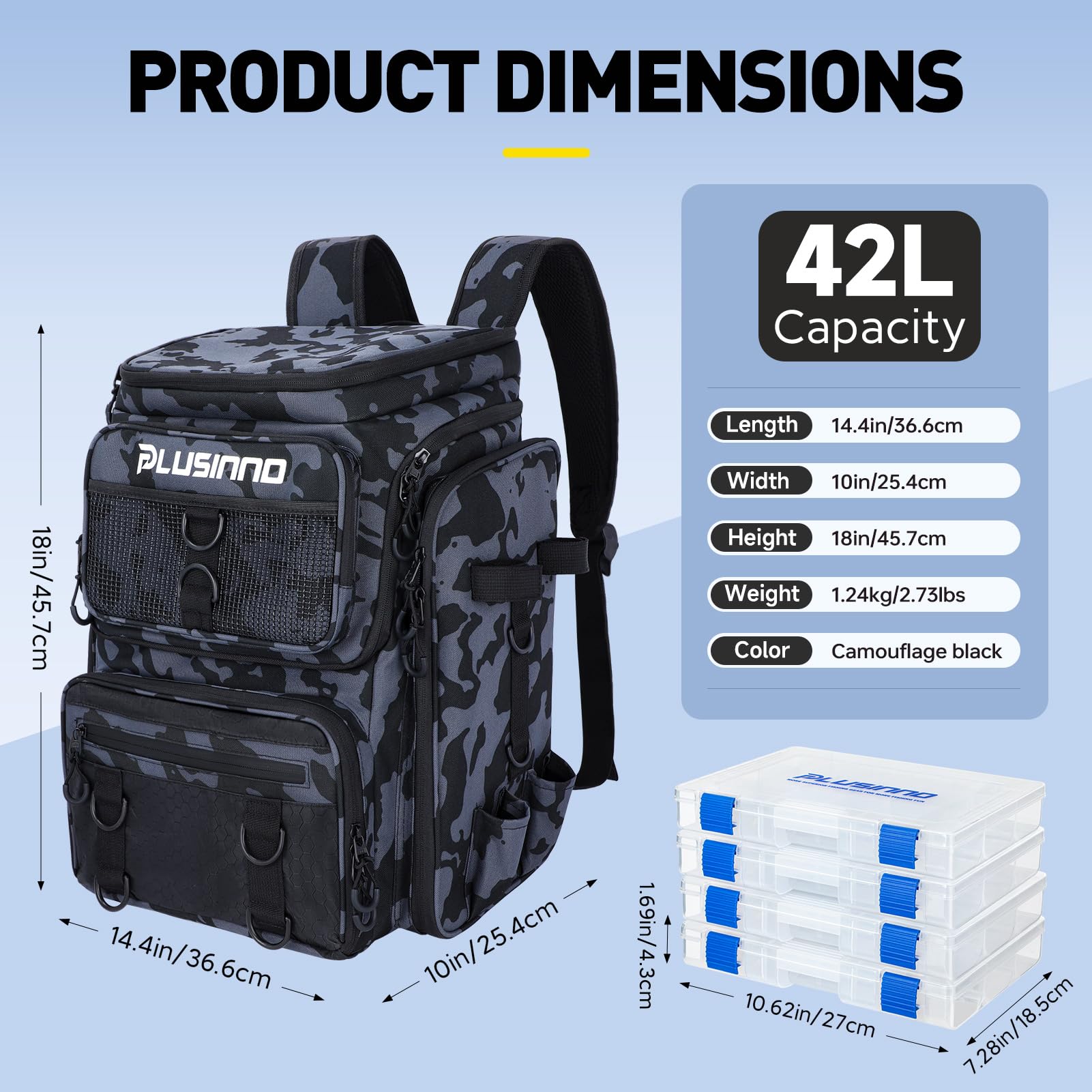 PLUSINNO 42L water-resistant backpack protects gear in rain and mist by the water.