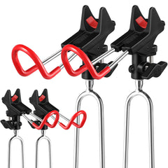 PLUSINNO 4-pack bank fishing rod holders in black - product image 1