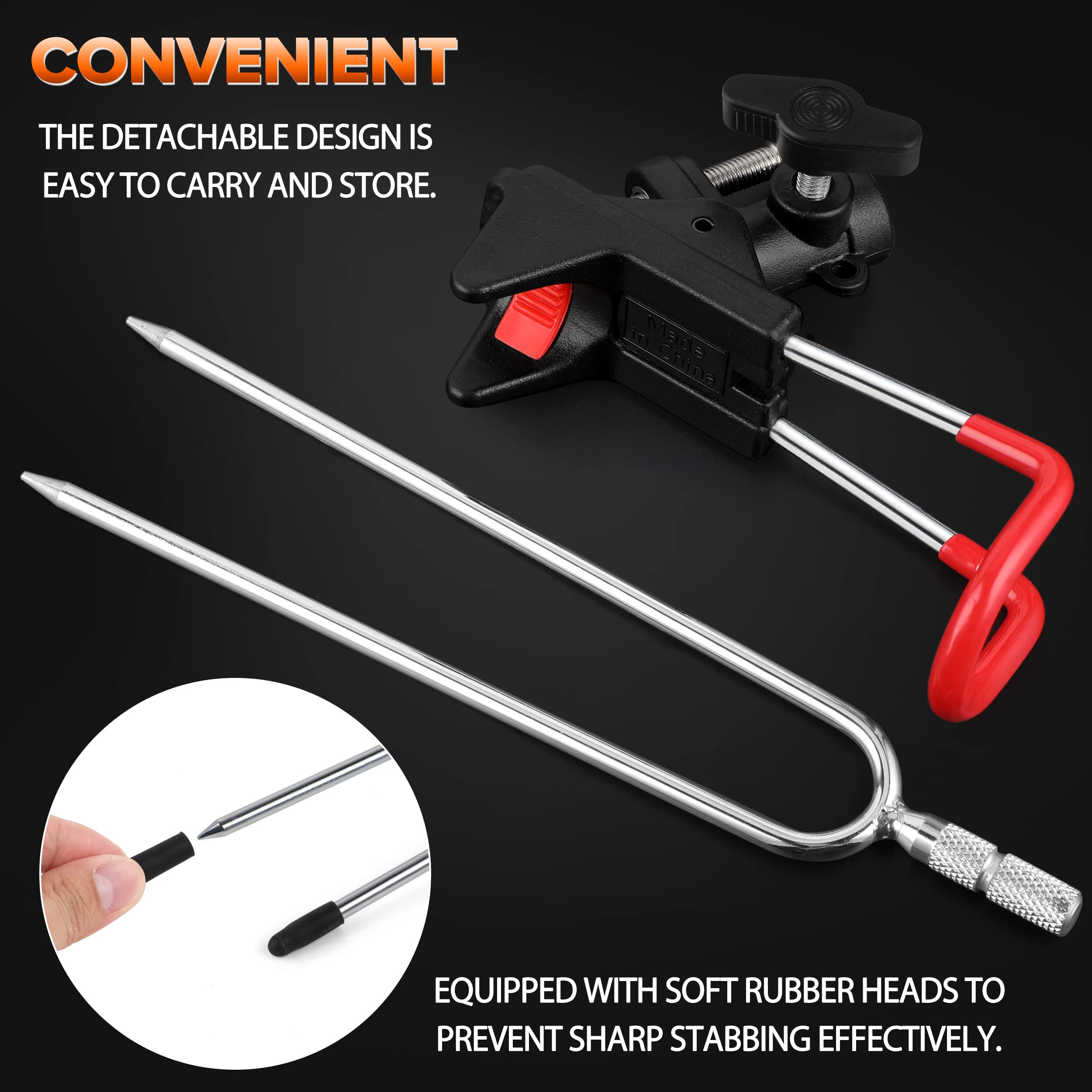 Detachable, portable design of PLUSINNO rod holders for easy transport
