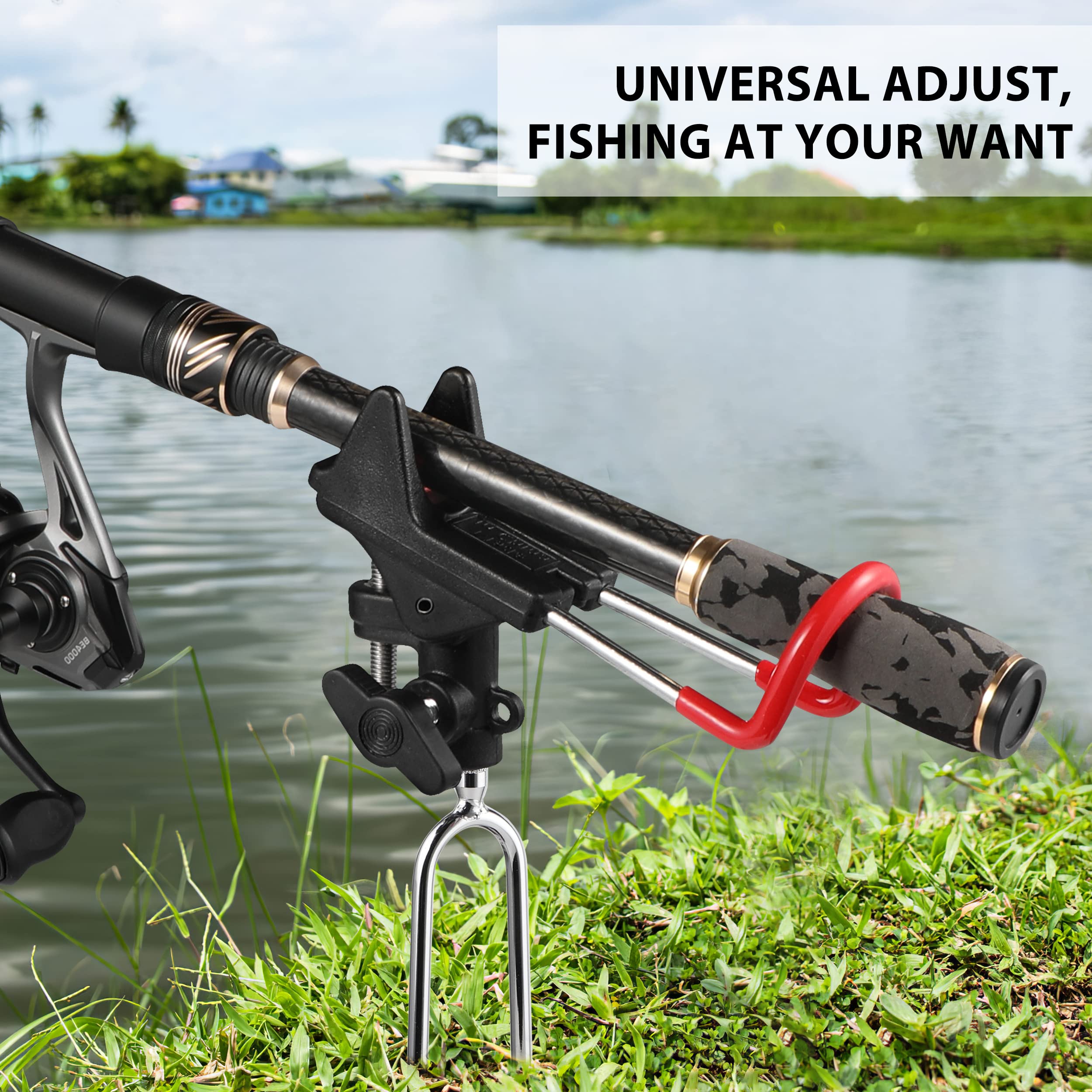 Fits most rods: compatible with spinning and casting rods