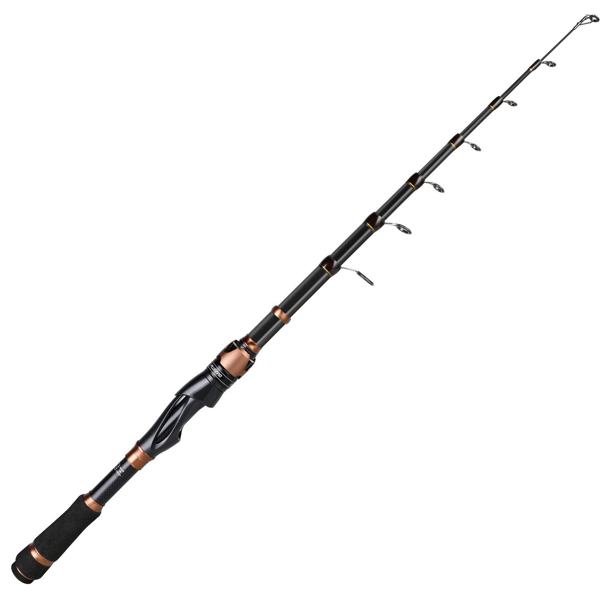 PLUSINNO Bronze Warrior rod blank highlights IM6 carbon strength for lightweight power.