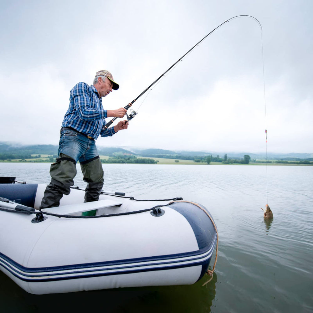 PLUSINNO Bronze Warrior telescopic closed demonstrates compact portability for travel fishing.
