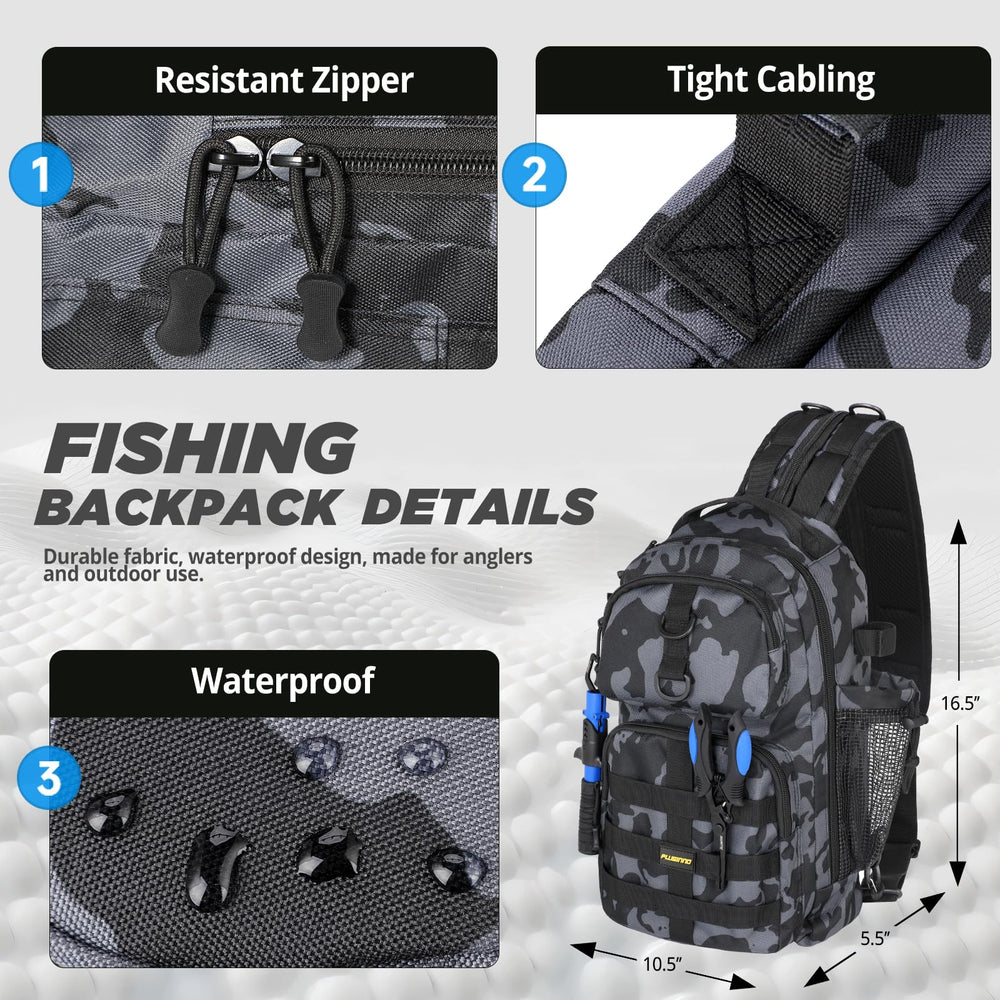 All-in-one fishing kit including rod, reel, lures and tools