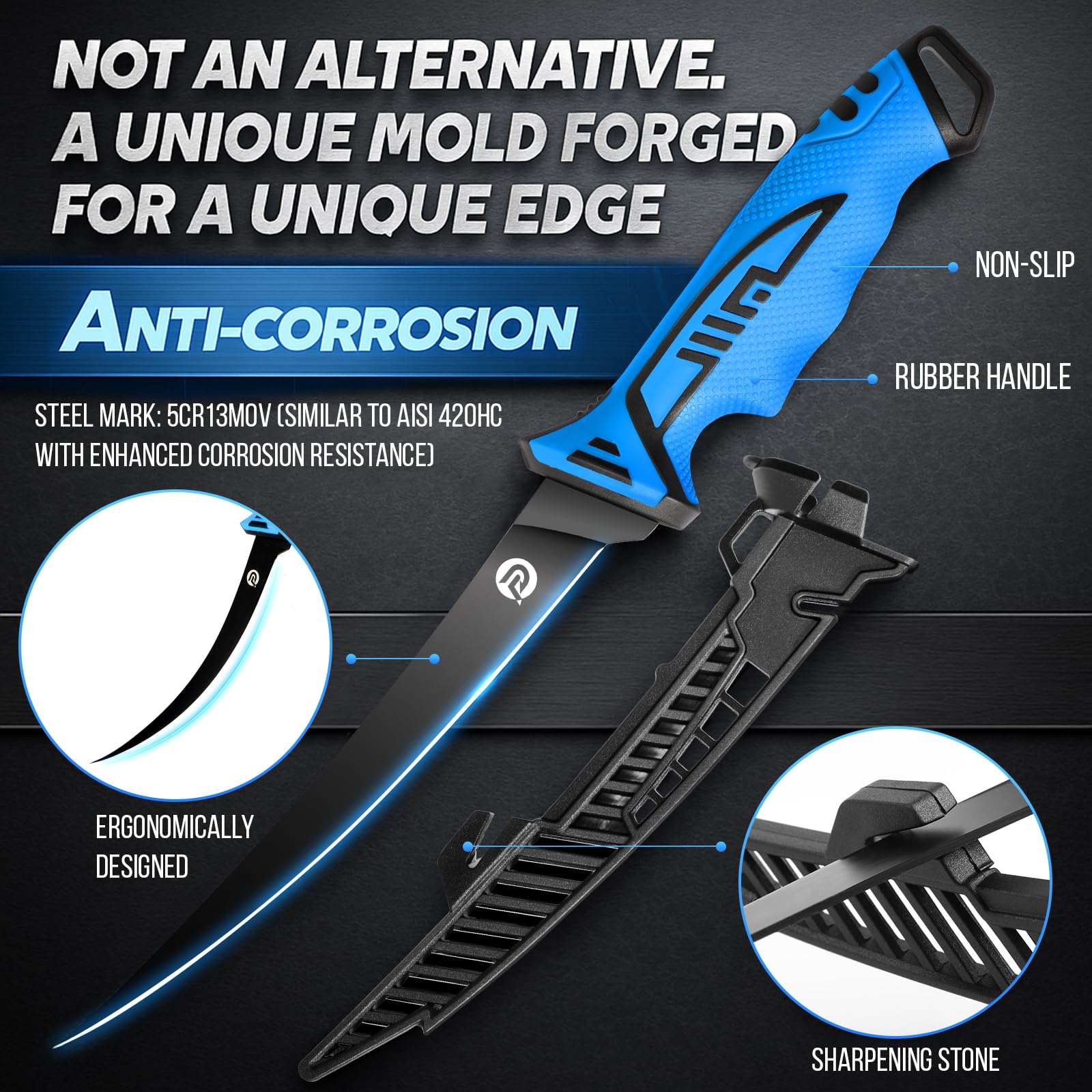 PLUSINNO corrosion-resistant fishing pliers withstand saltwater for durable use.