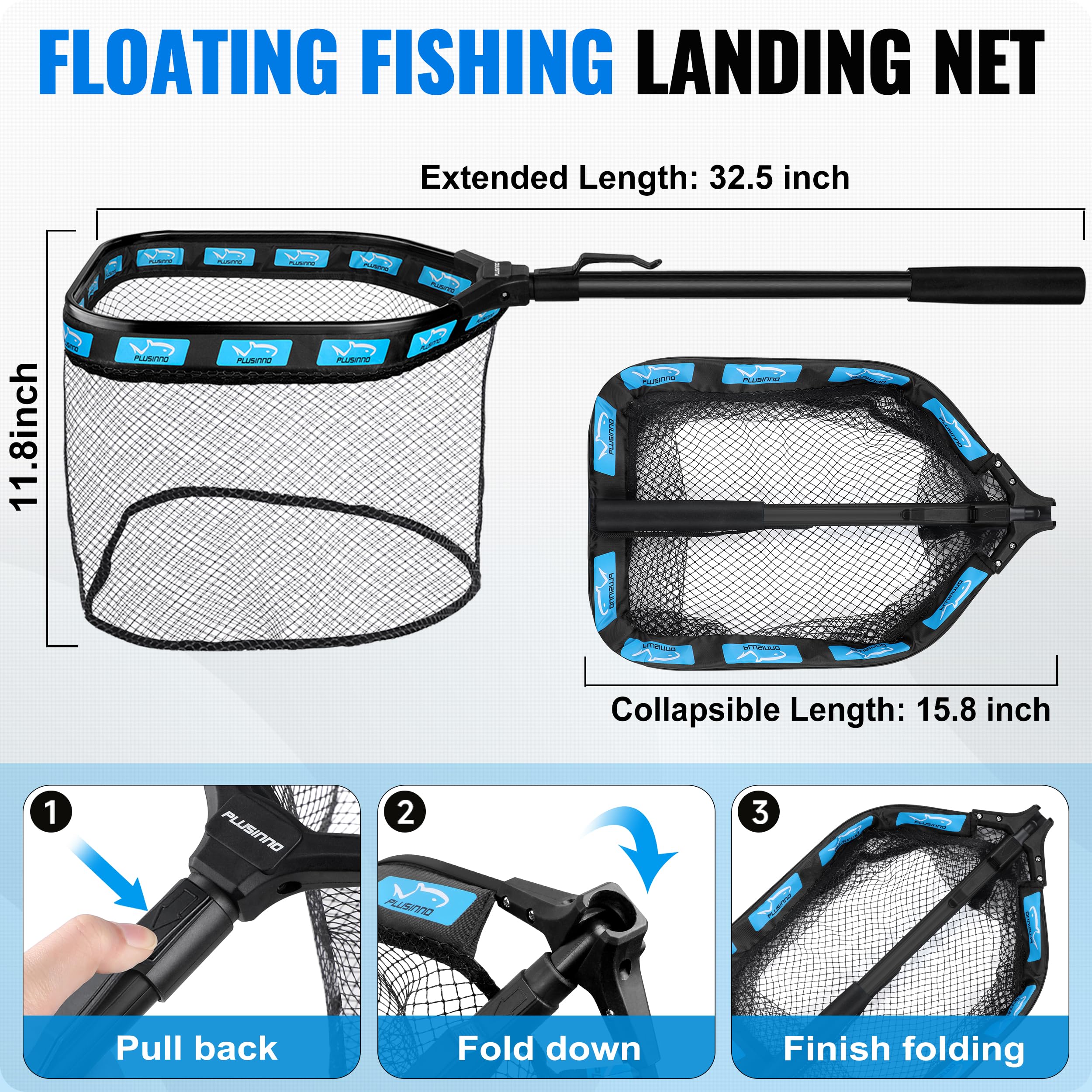 PLUSINNO fish-gripper securely holds catches for safe release and handling.