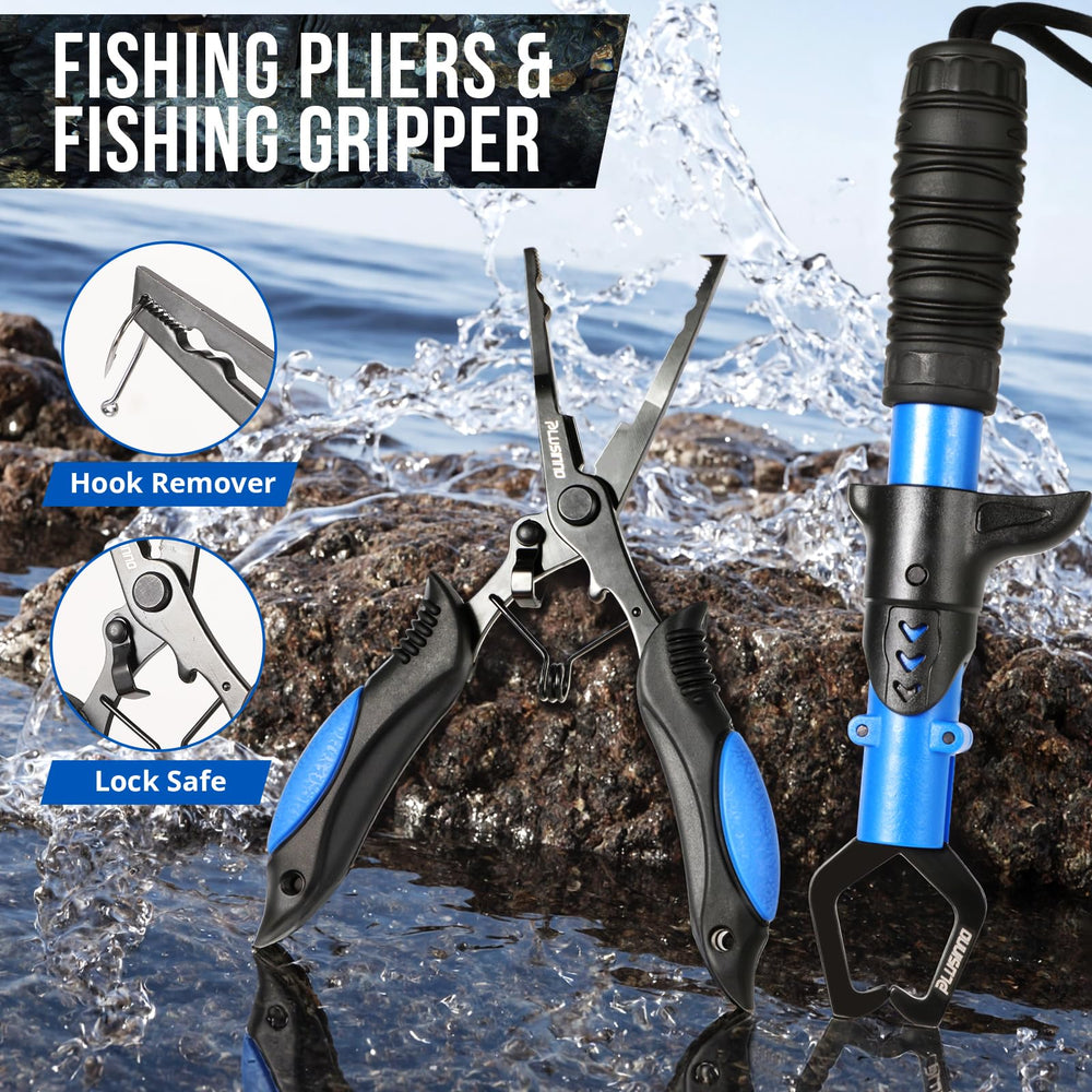 Side neoprene pocket holding a fishing rod for easy access