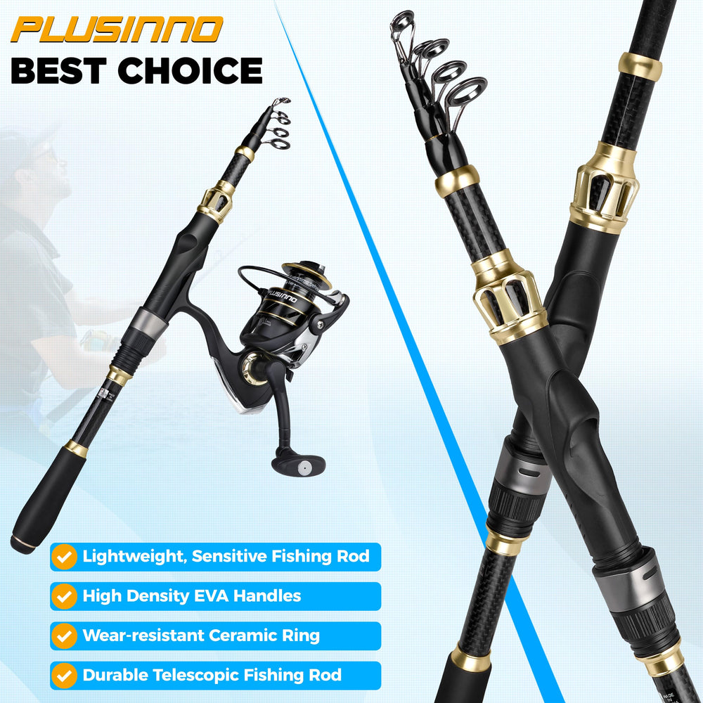 PLUSINNO fishing backpack interior shows tackle boxes and organized compartments