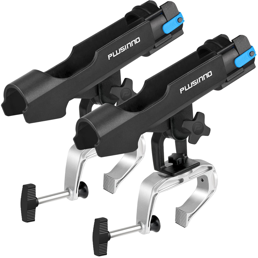PLUSINNO fishing boat rod holder clamp-opening keeps rods secure during travel