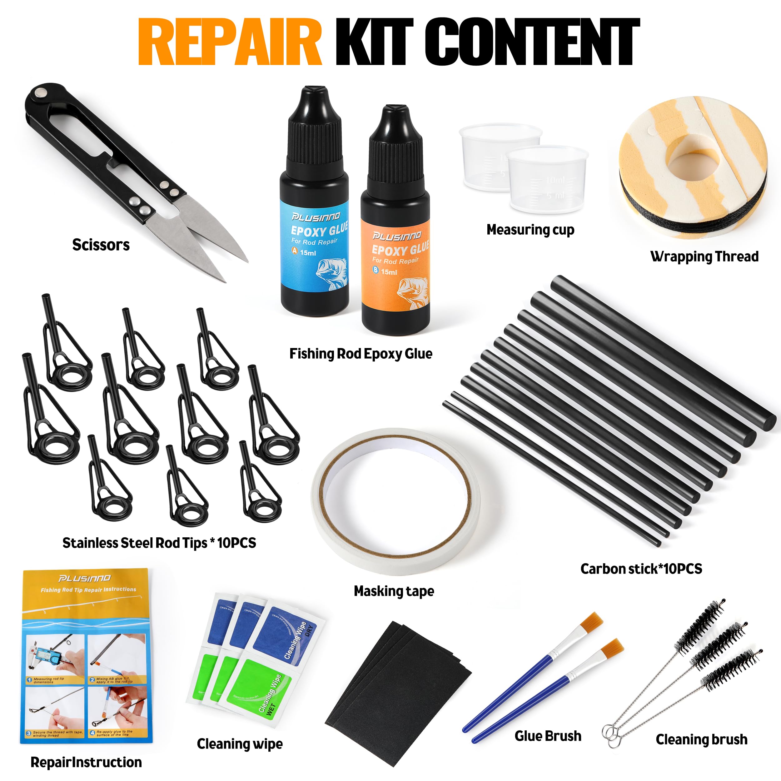 Epoxy glue and repair accessories