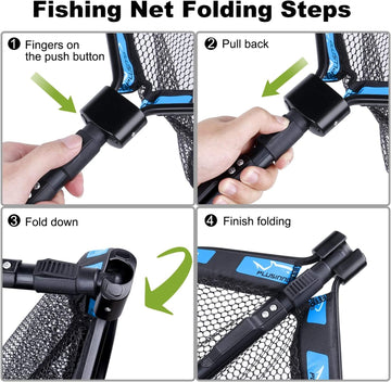 PLUSINNO rubber-coated non-snag net reduces snag and protects catch