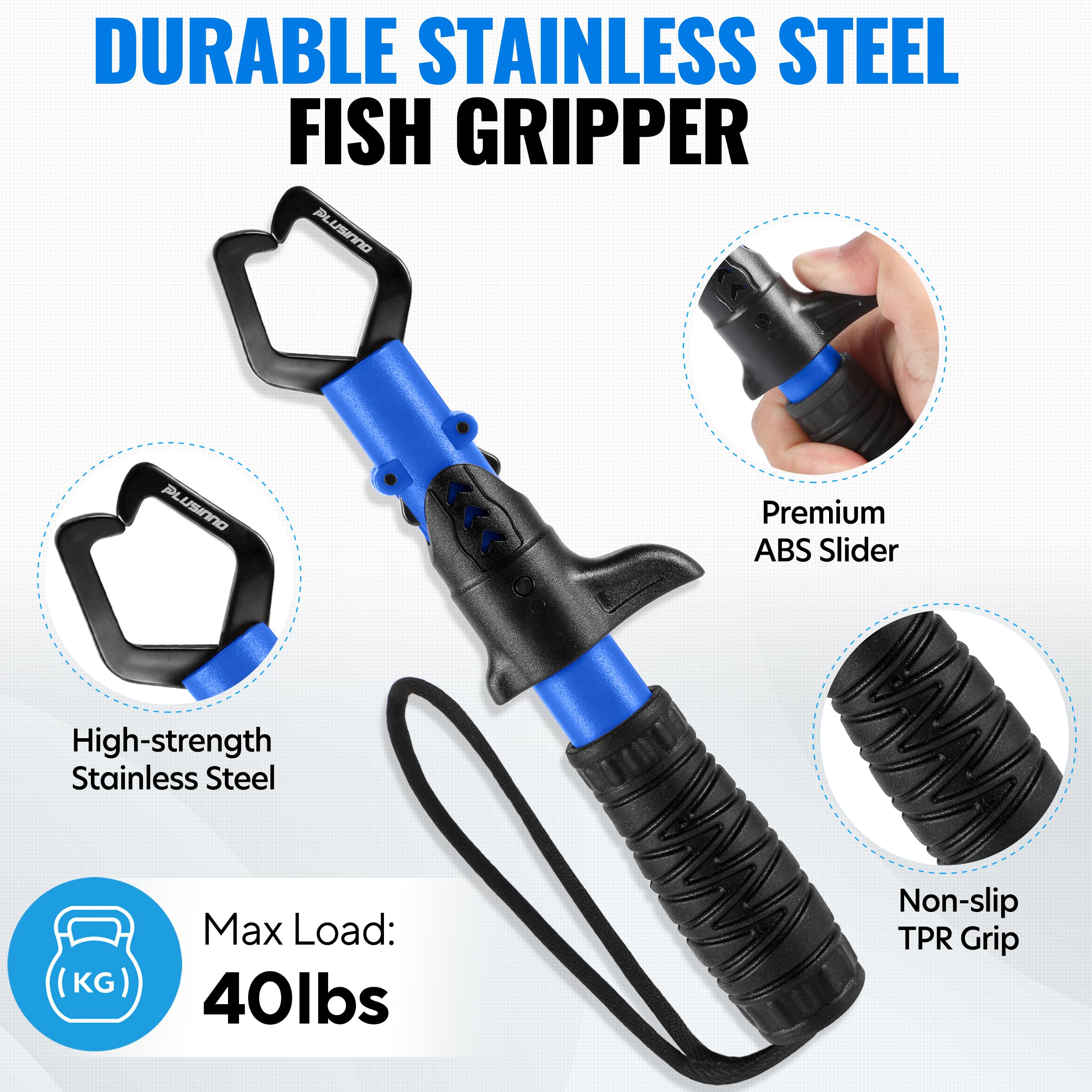 Close-up of 46T carbon fiber fishing net handle