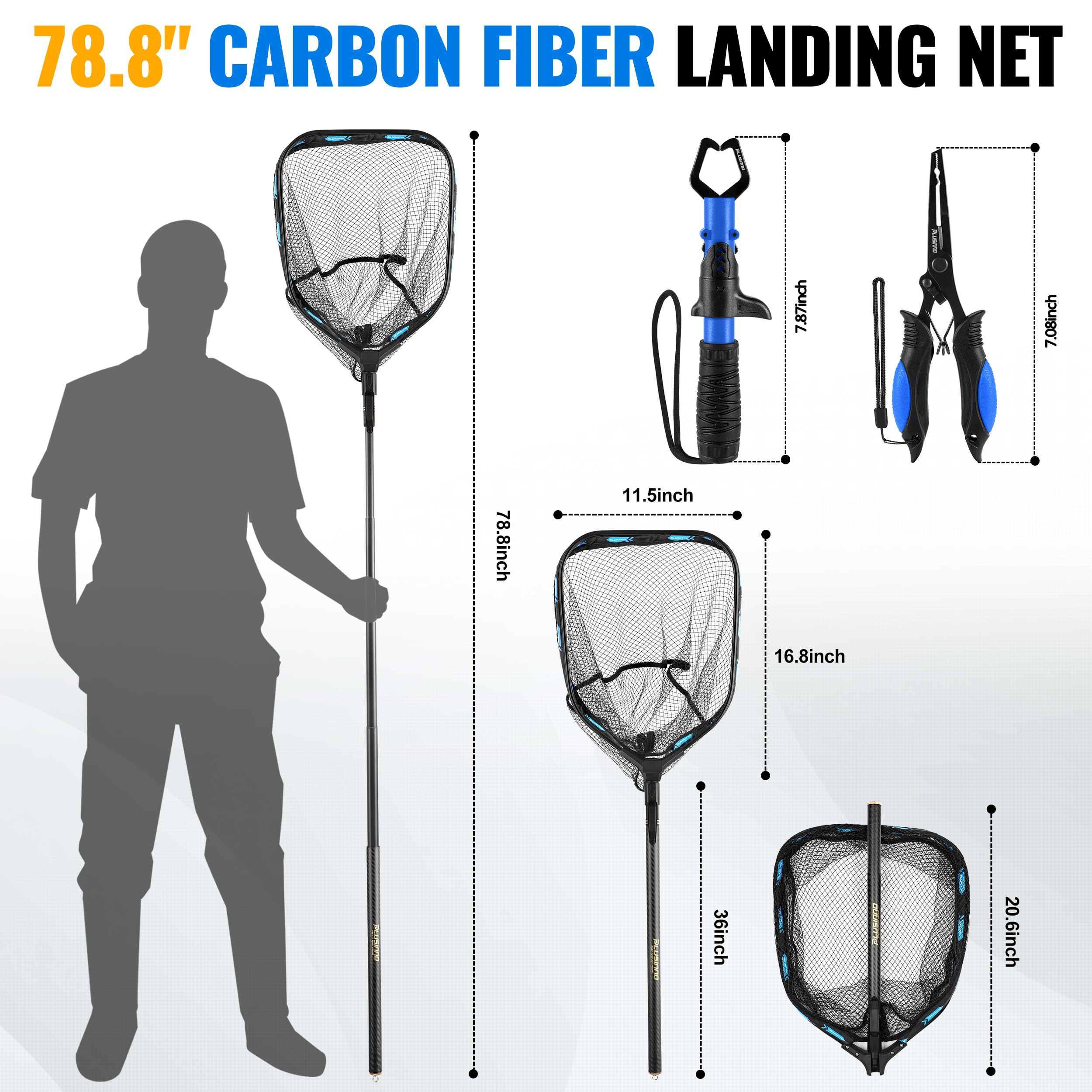 Soft-touch PVC-coated net for catch-and-release