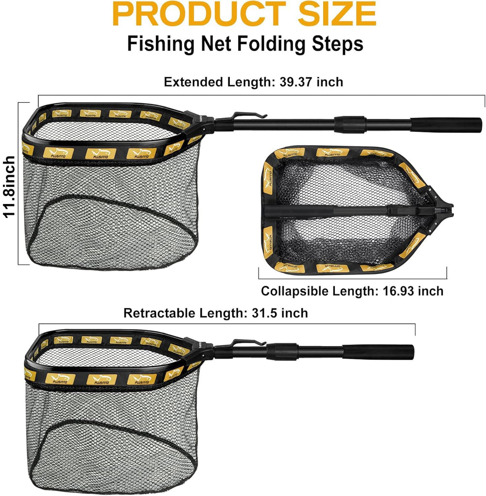 PLUSINNO floating net buoyant design eases retrieval when dropped in water.