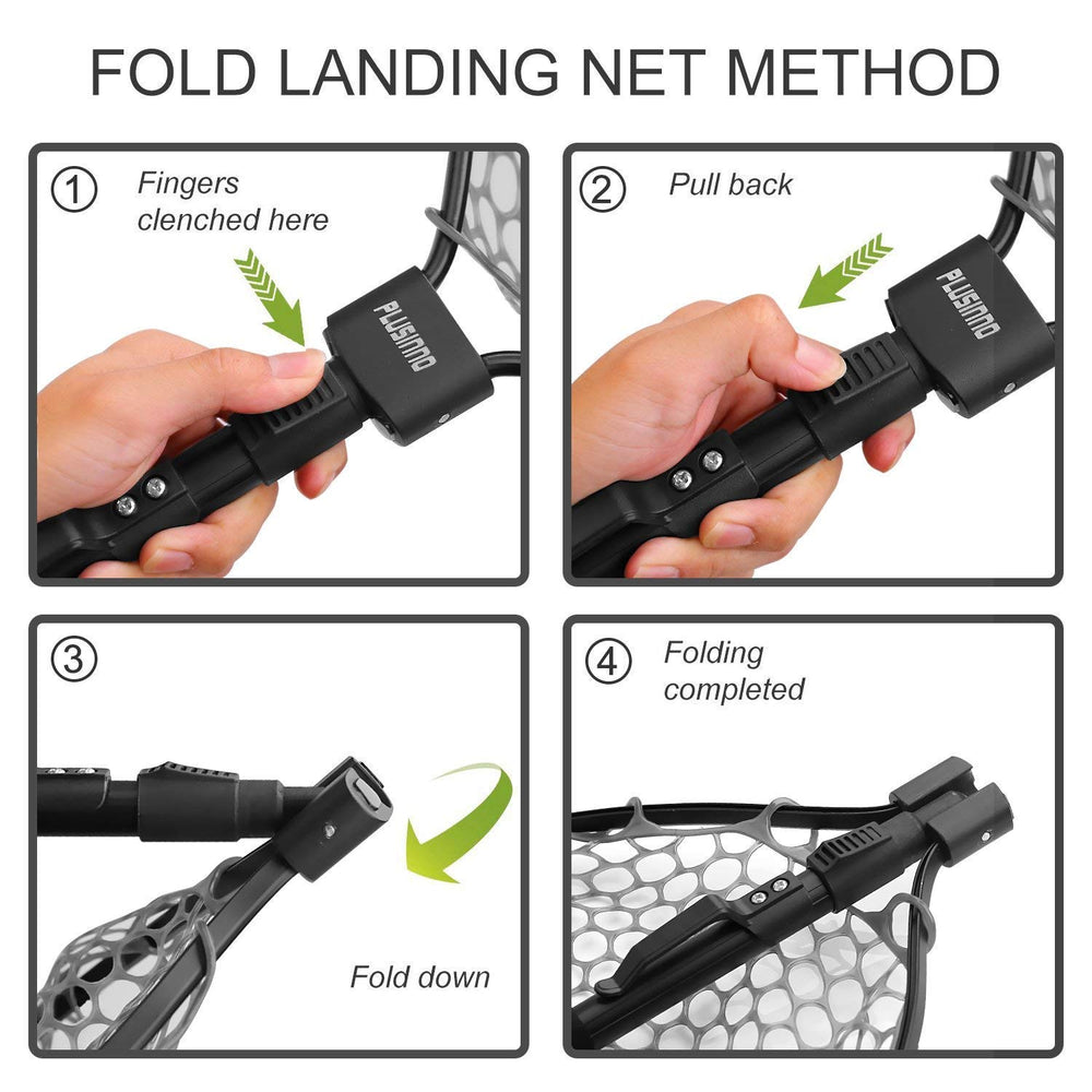 Foldable and ultra-light landing net
