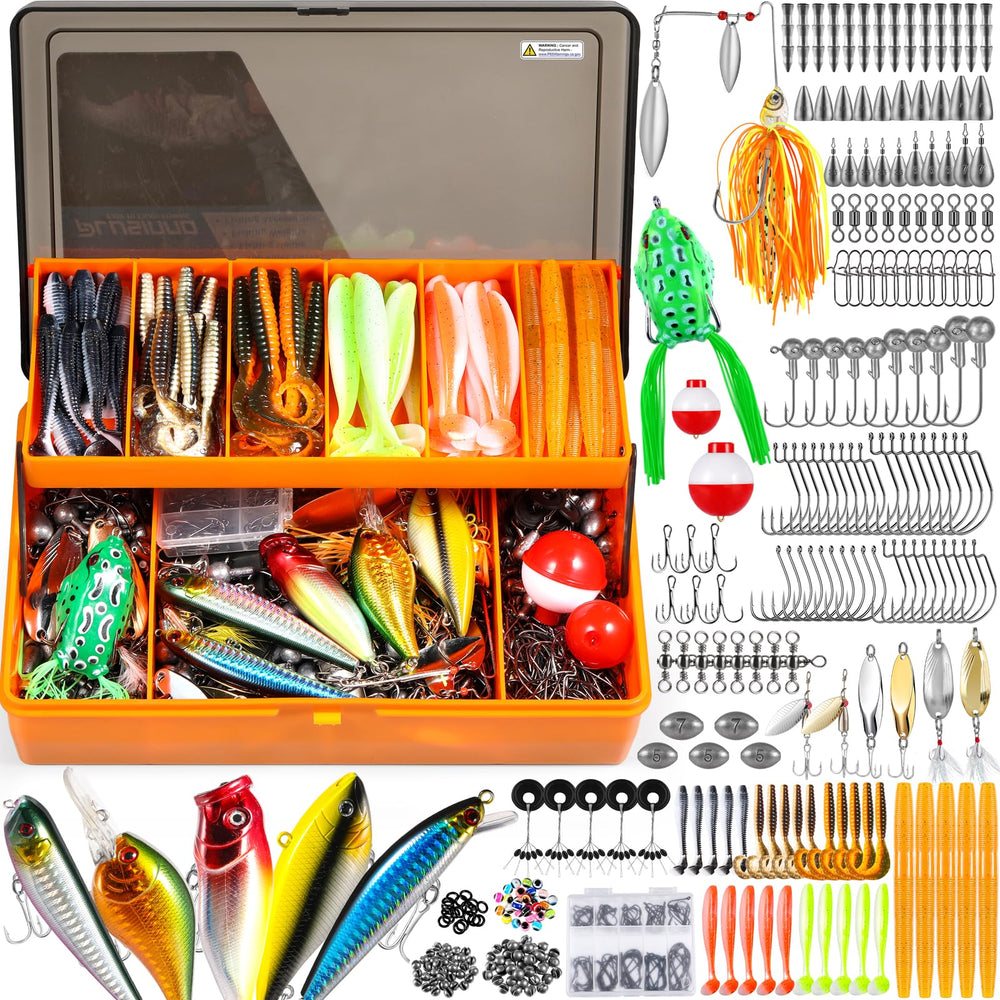Gift-ready PLUSINNO fishing lures kit box