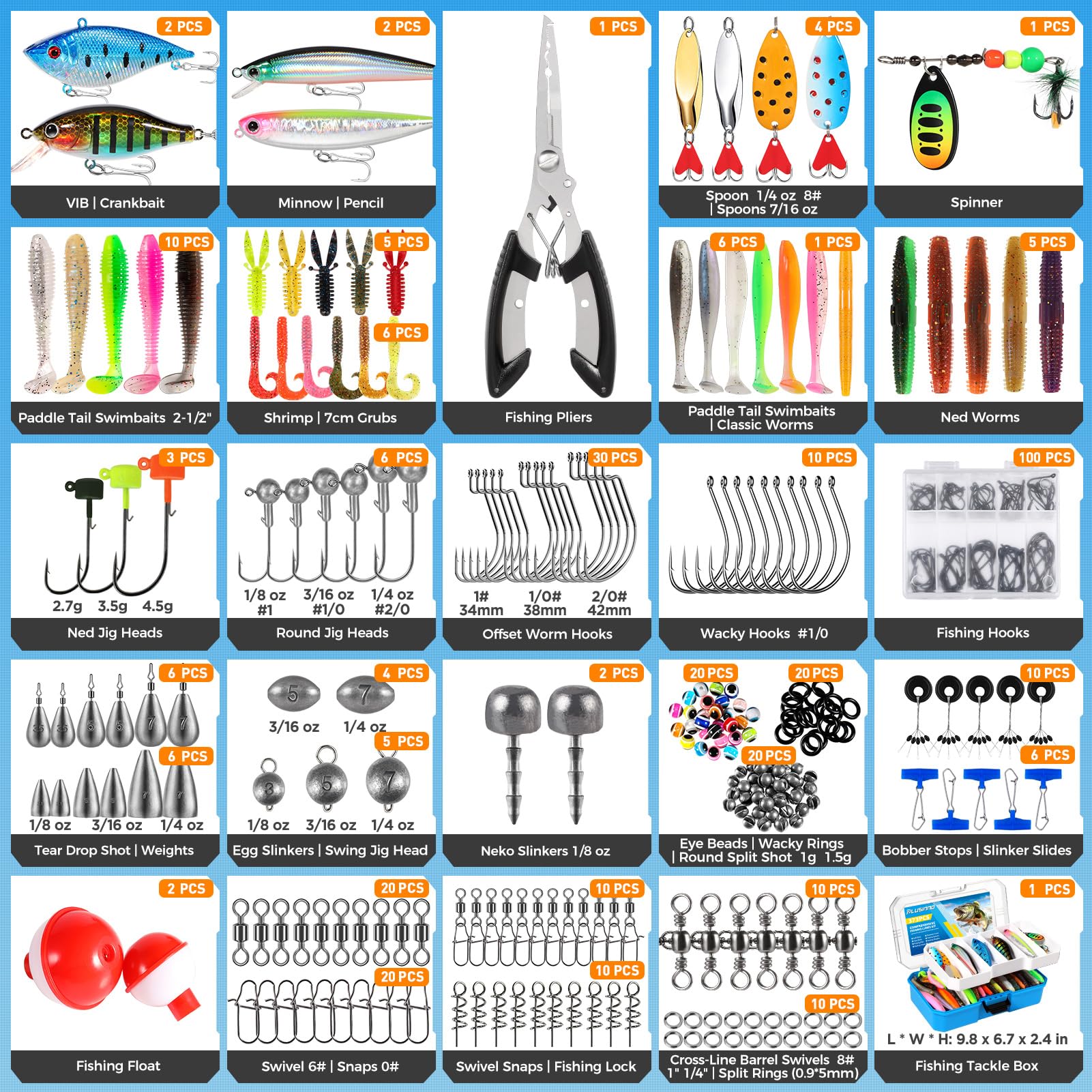 Ideal PLUSINNO fishing gifts for men with complete tackle kit