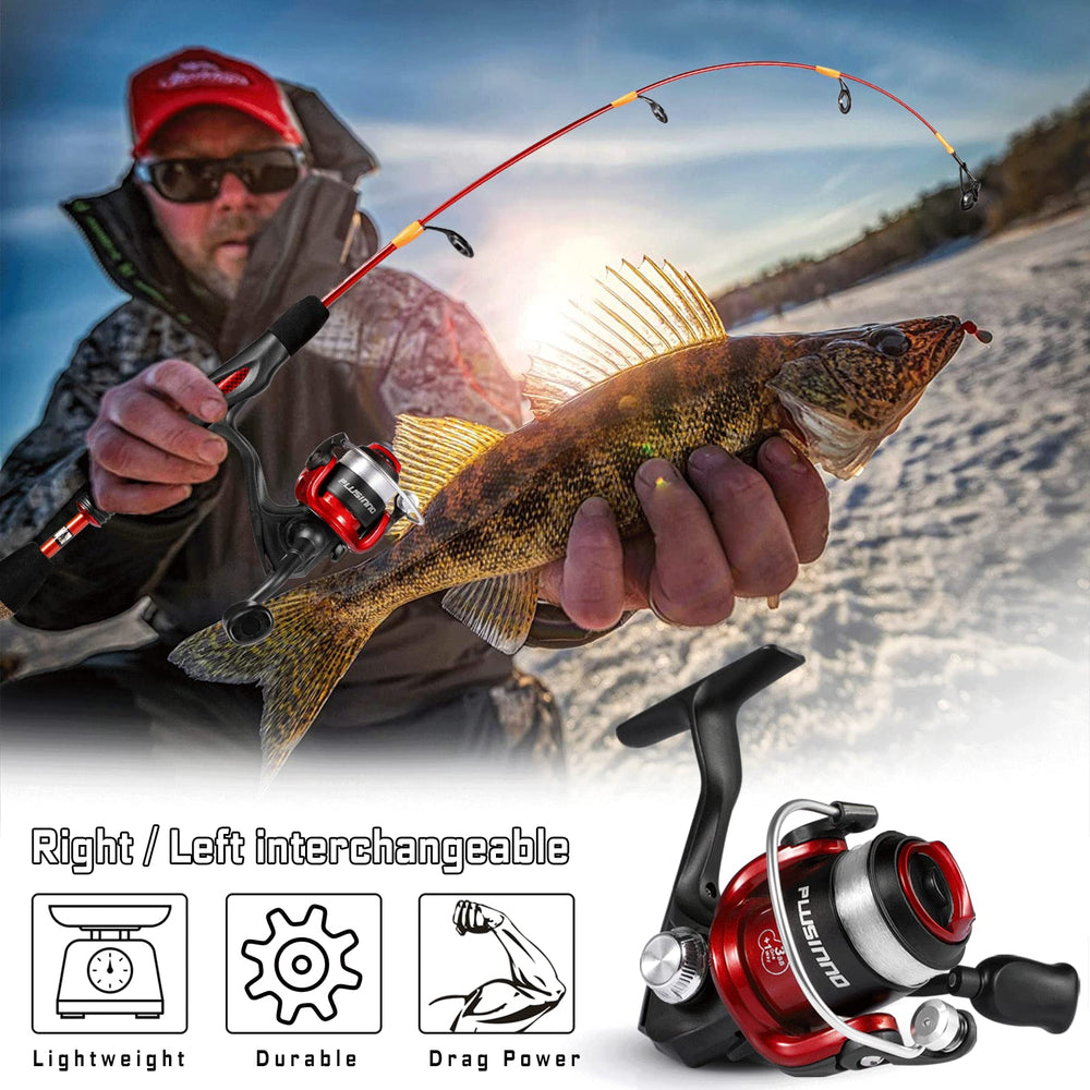 PLUSINNO gift-ice-fishing-rod-combo, ideal for beginners.
