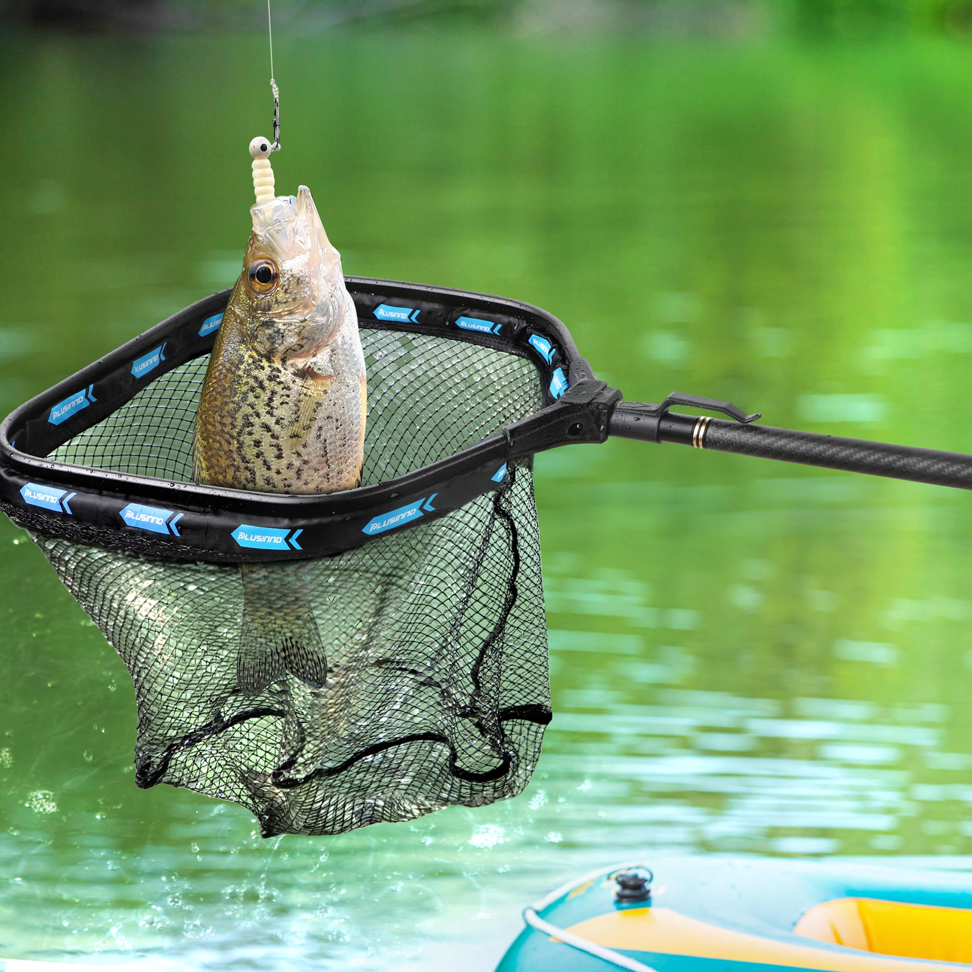 PLUSINNO gift-ready fishing net suitable as a thoughtful outdoors gift