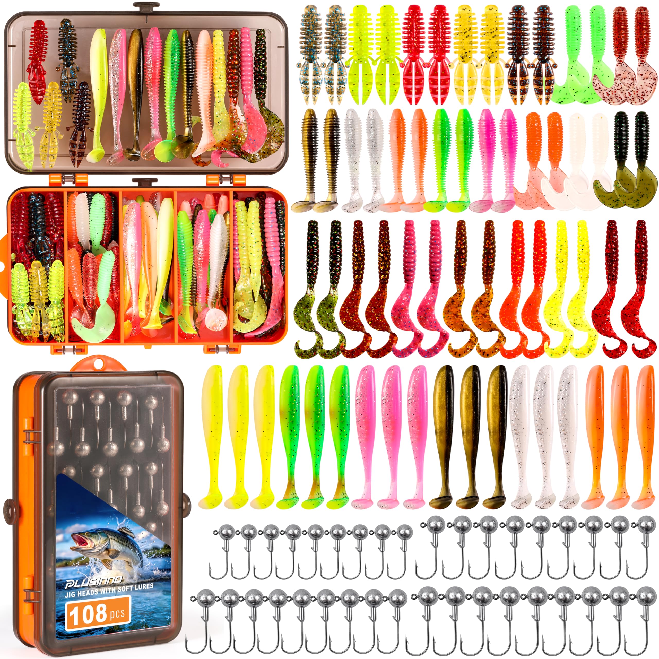 Gift-ready PLUSINNO fishing lure kit for men
