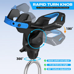 PLUSINNO extended-length rod holder reaches 14 inches for stable bank setups.