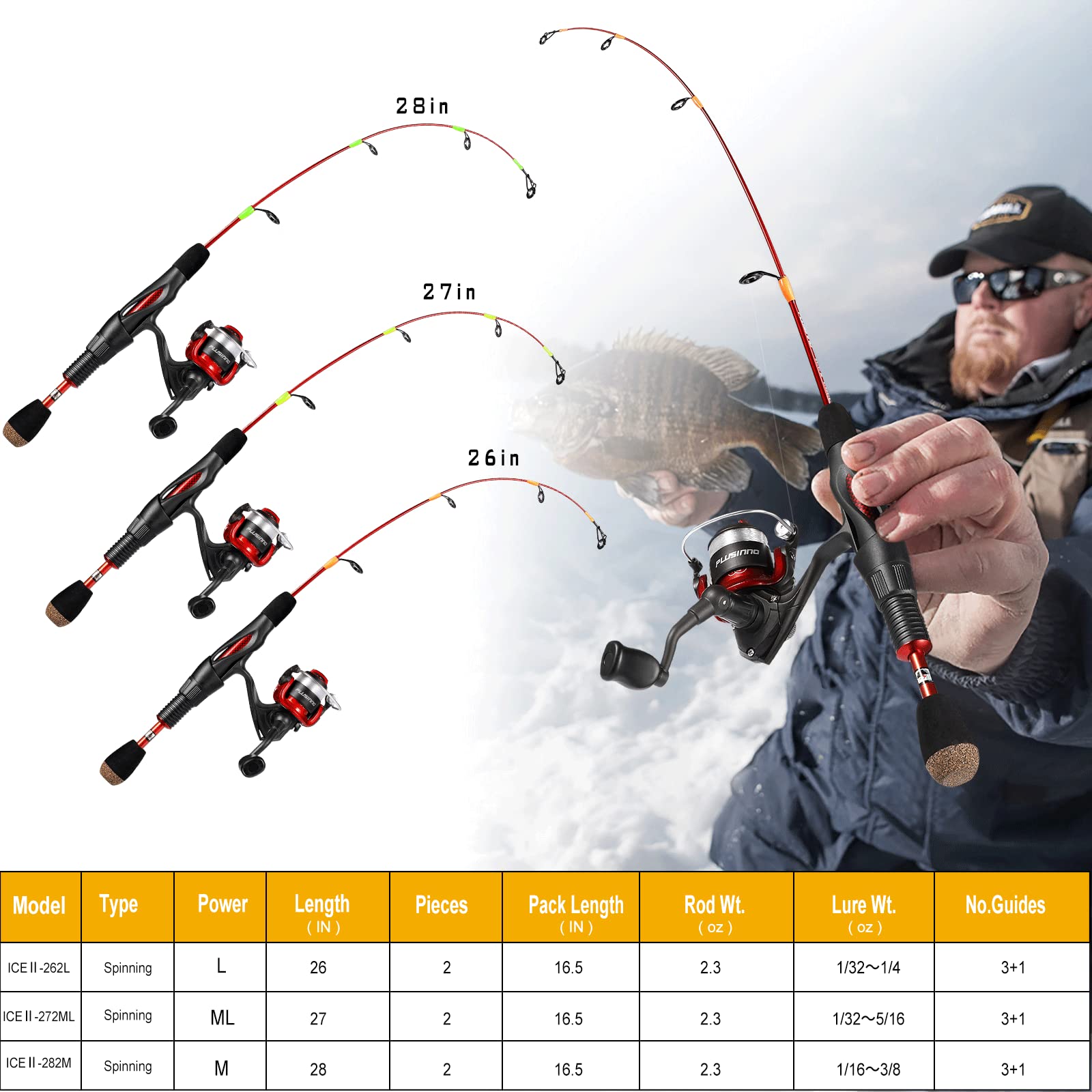 PLUSINNO ice reel 3+1 bearing delivers ultra-smooth retrieve.