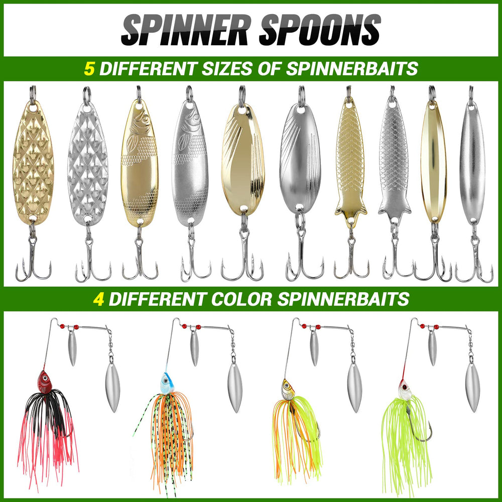 Jigs and tackle box arrangement