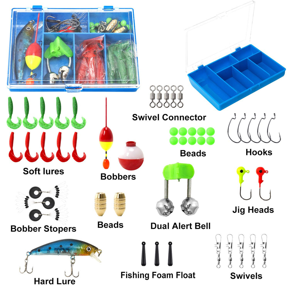 PLUSINNO soft lures displayed for flexible, kid-friendly fishing choices