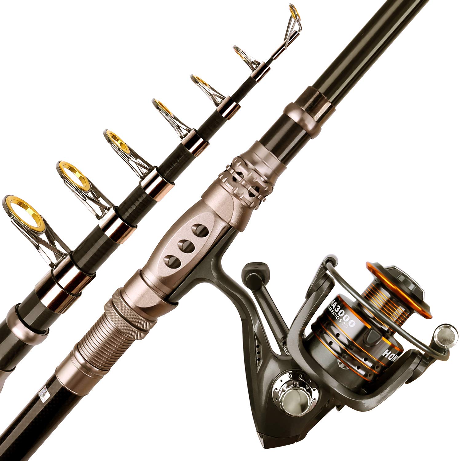 PLUSINNO portable rod in closed form demonstrating compact travel readiness