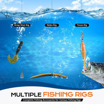 PLUSINNO round jig heads set enables versatile rigs for bass and trout.