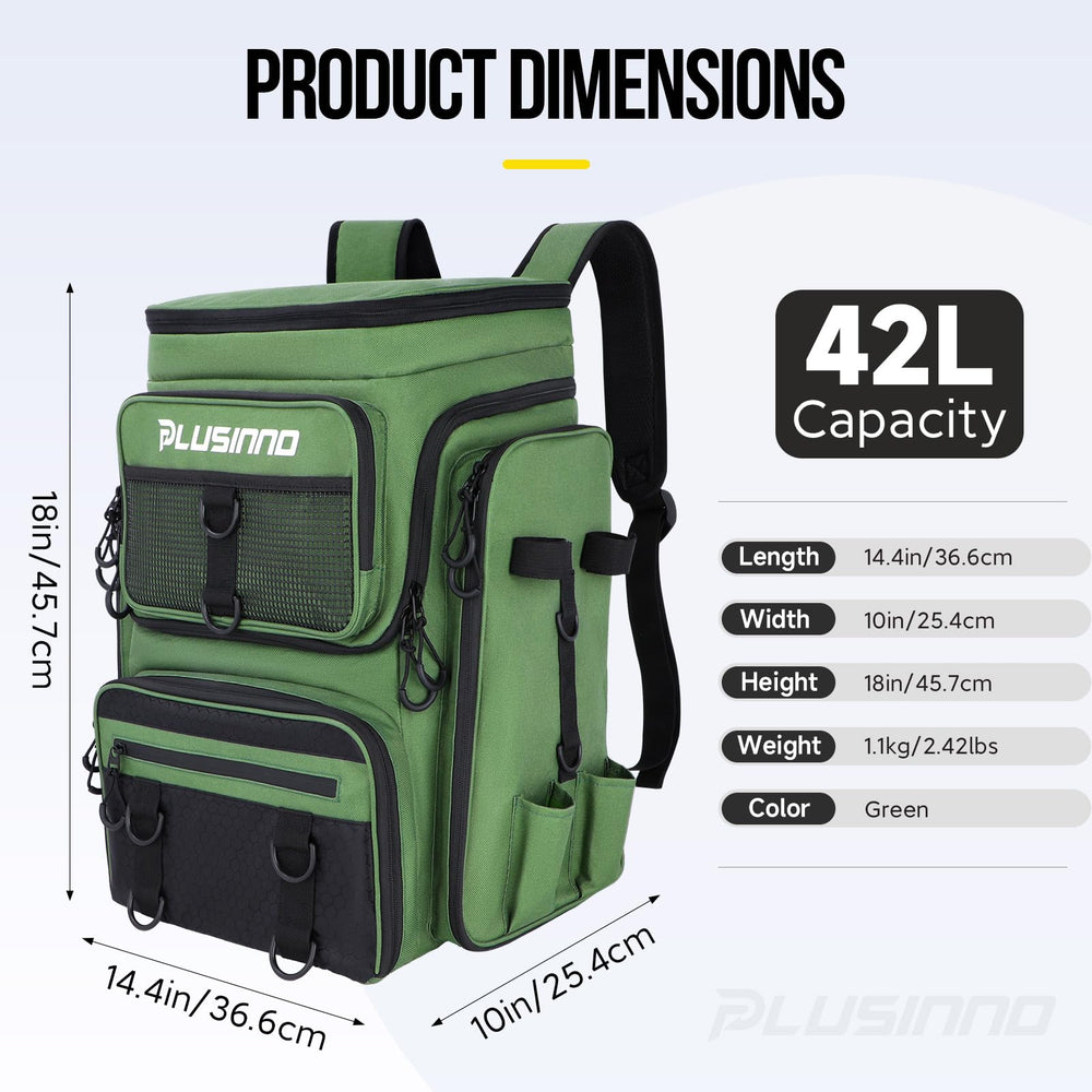 PLUSINNO secure zippers and reinforced stitching enhance reliability on rough terrains.