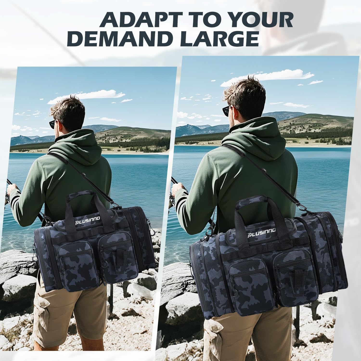 Ergonomic padded straps for comfortable all-day carry