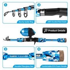 Telescopic PLUSINNO rod extended to 150cm for growing hands.
