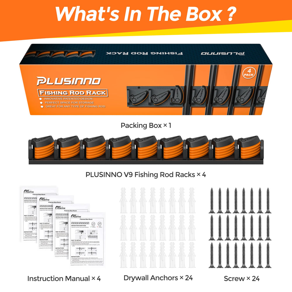 PLUSINNO V9 garage storage setup keeps reels secure during storage.