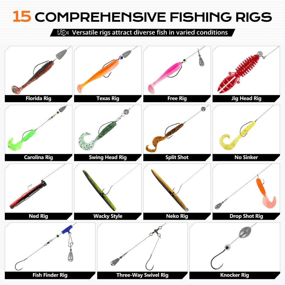 PLUSINNO weight sinker assortment supports precise balance across lures and depths.