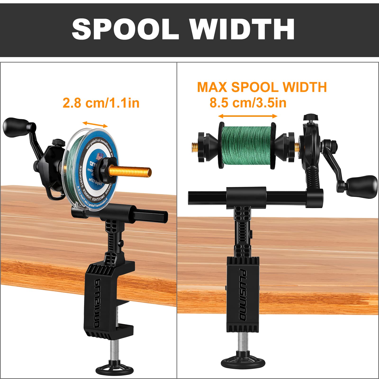 PLUSINNO spooler demonstrates winding and unwinding to save time during setup.