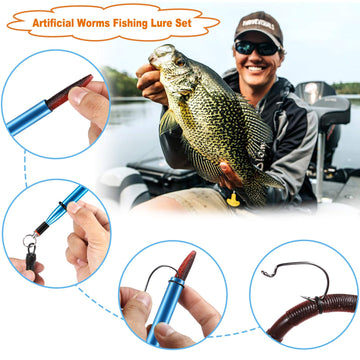 PLUSINNO worm-hooks-high-carbon-steel deliver strong performance in freshwater and saltwater.