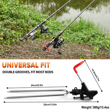 Fits most rods including spinning and casting rods