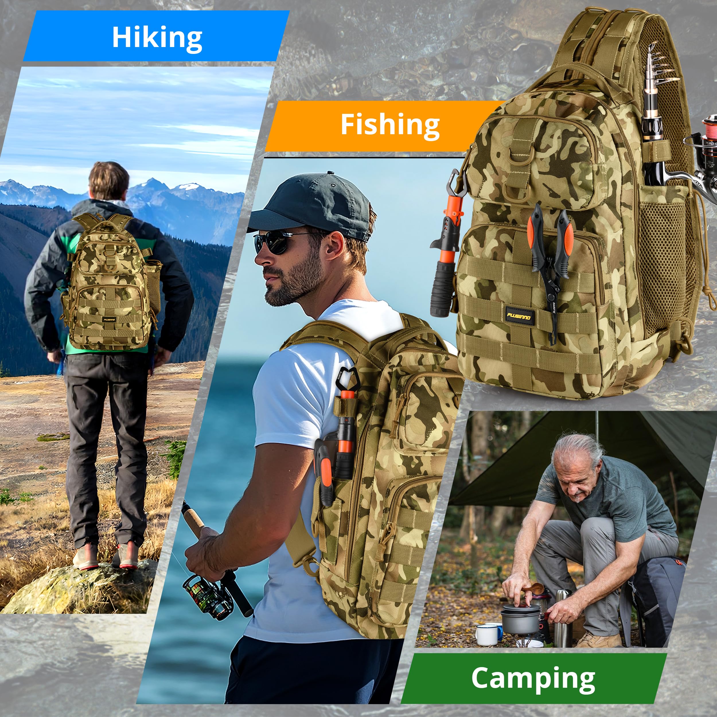 Outdoor gift-ready scene featuring the backpack