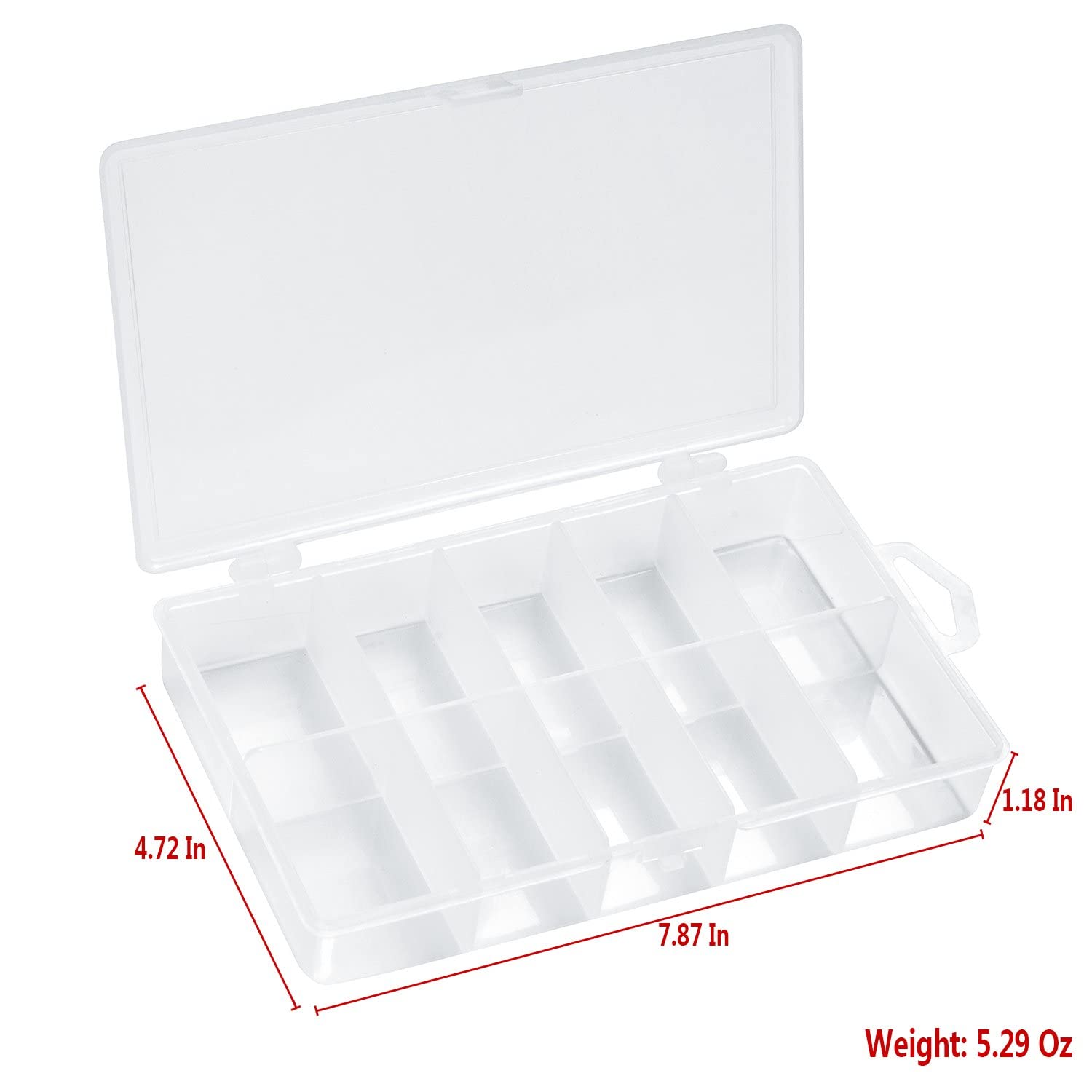 Carrying bag included with PLUSINNO lure set, compact 21 x 14 x 4 cm