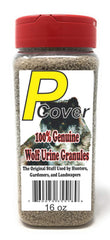 Pmart Wolf Urine Granules bottle deters wildlife from your yard.
