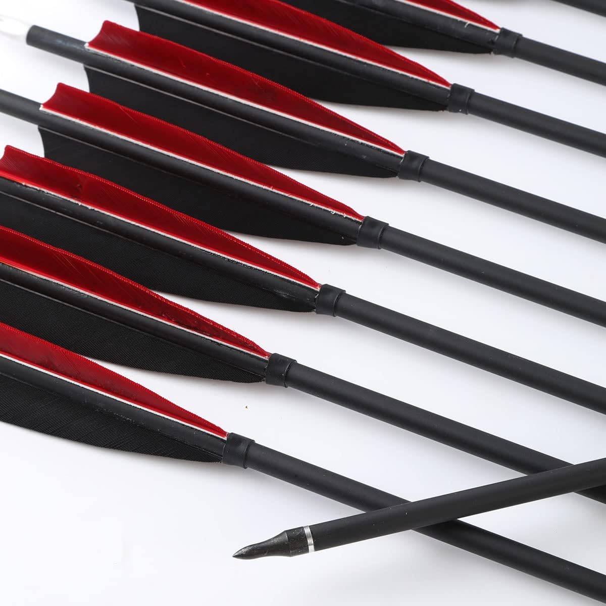 PMZ Archery two-style arrow with or without sticker for tuning.