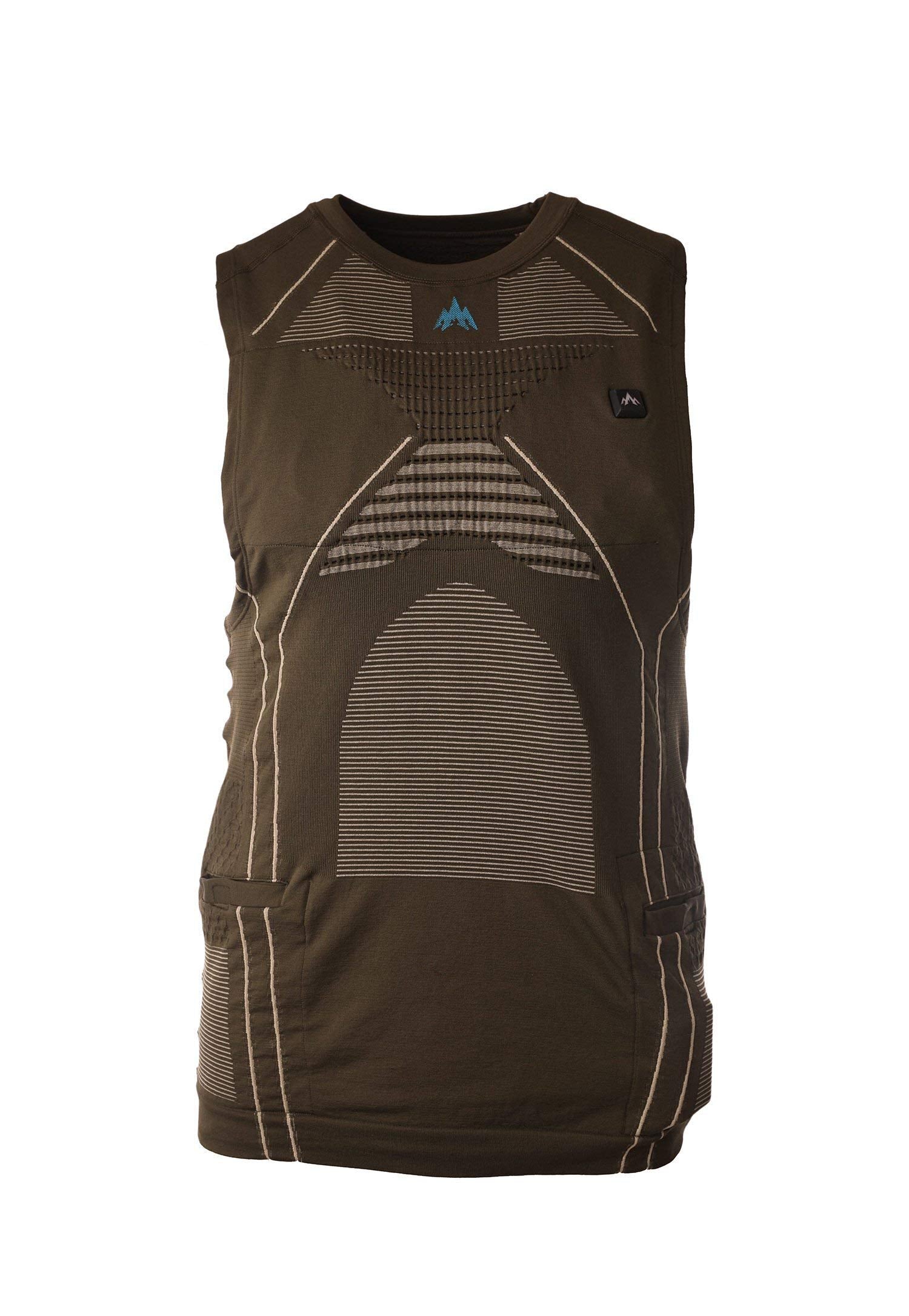 Pnuma IconX Heated Core Vest Pine Creek front view providing core warmth