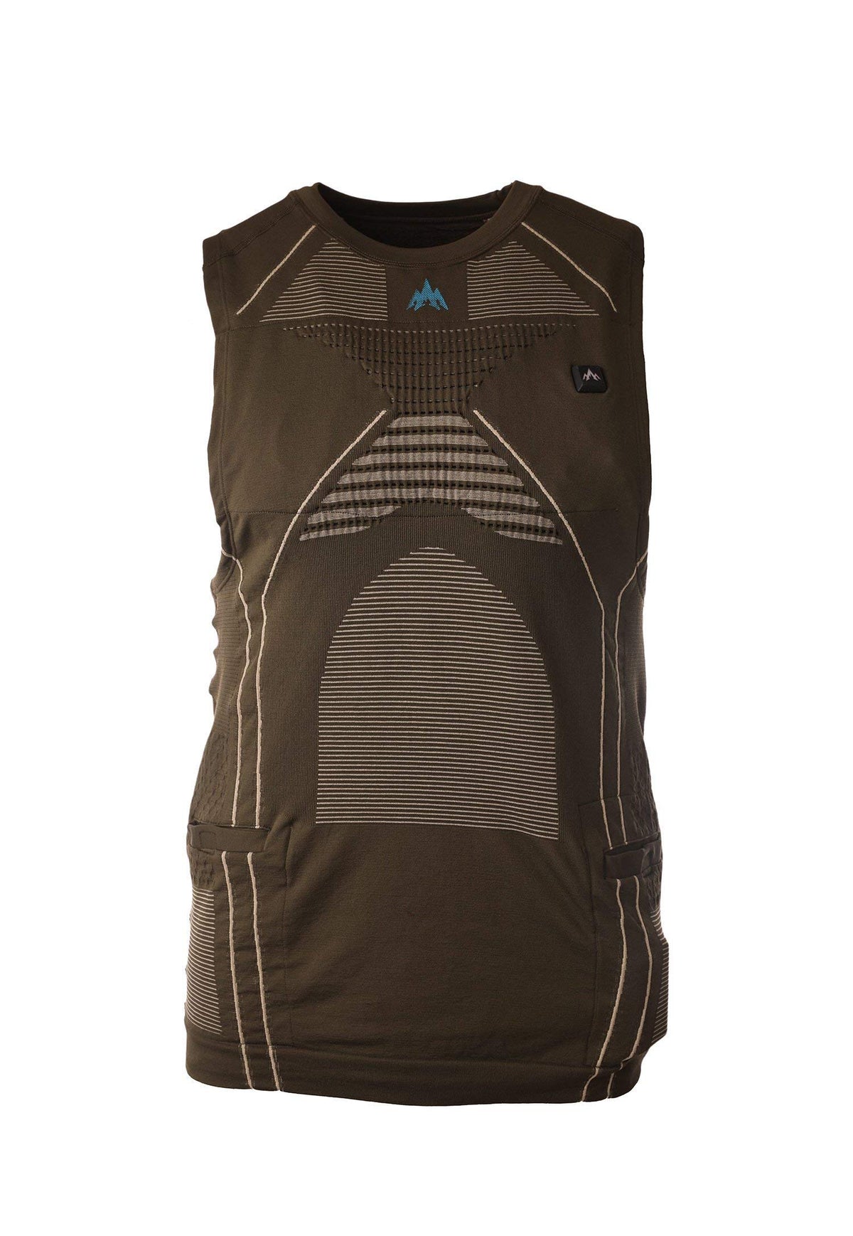 Pnuma IconX Heated Core Vest Pine Creek front view providing core warmth