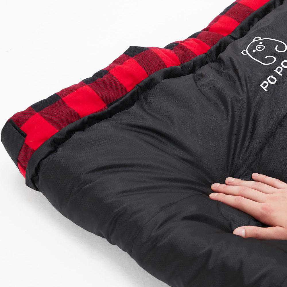 PO PO BEAR flat lay reveals double-size setup for sharing.