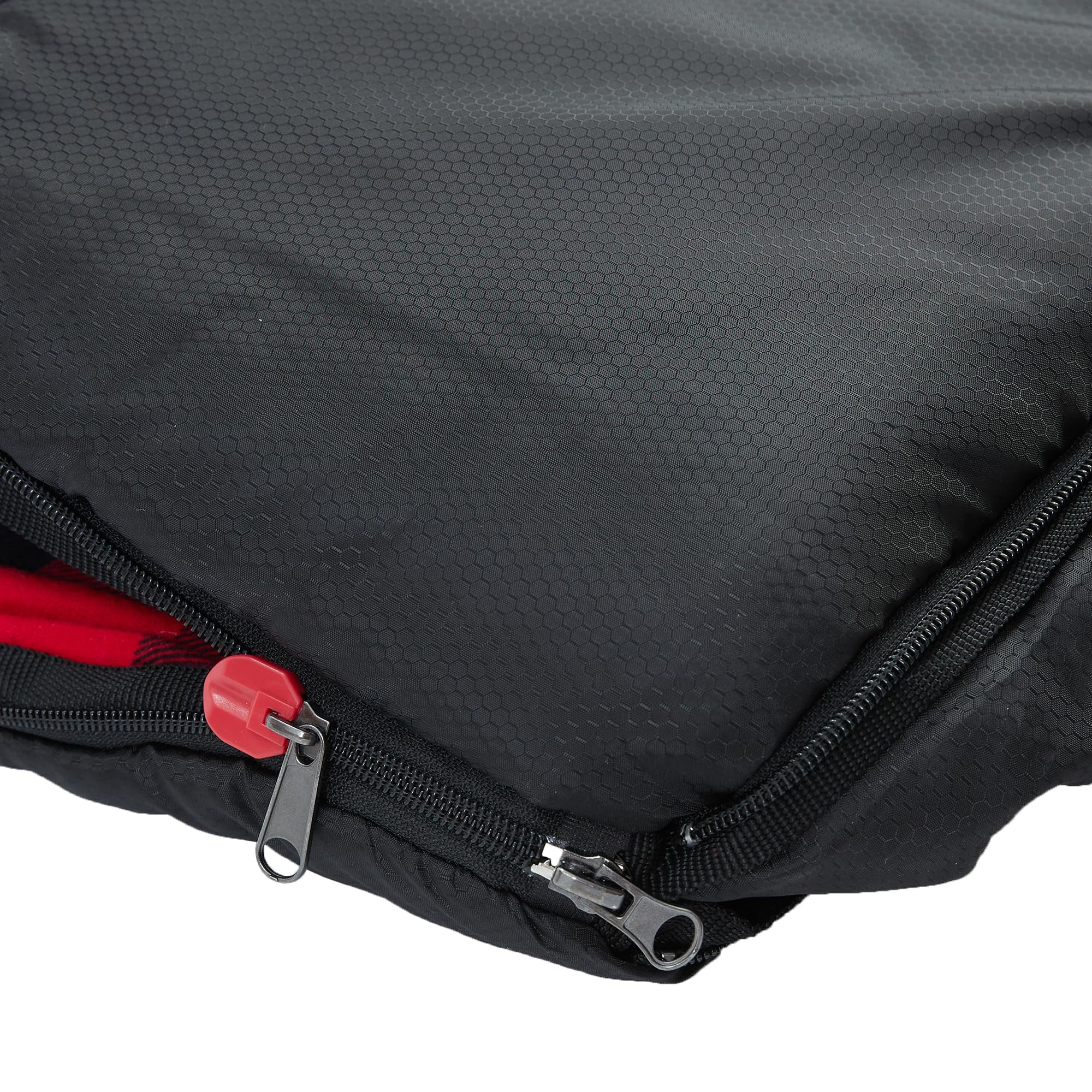 PO PO BEAR left-zip detail for easy solo access and ventilation.