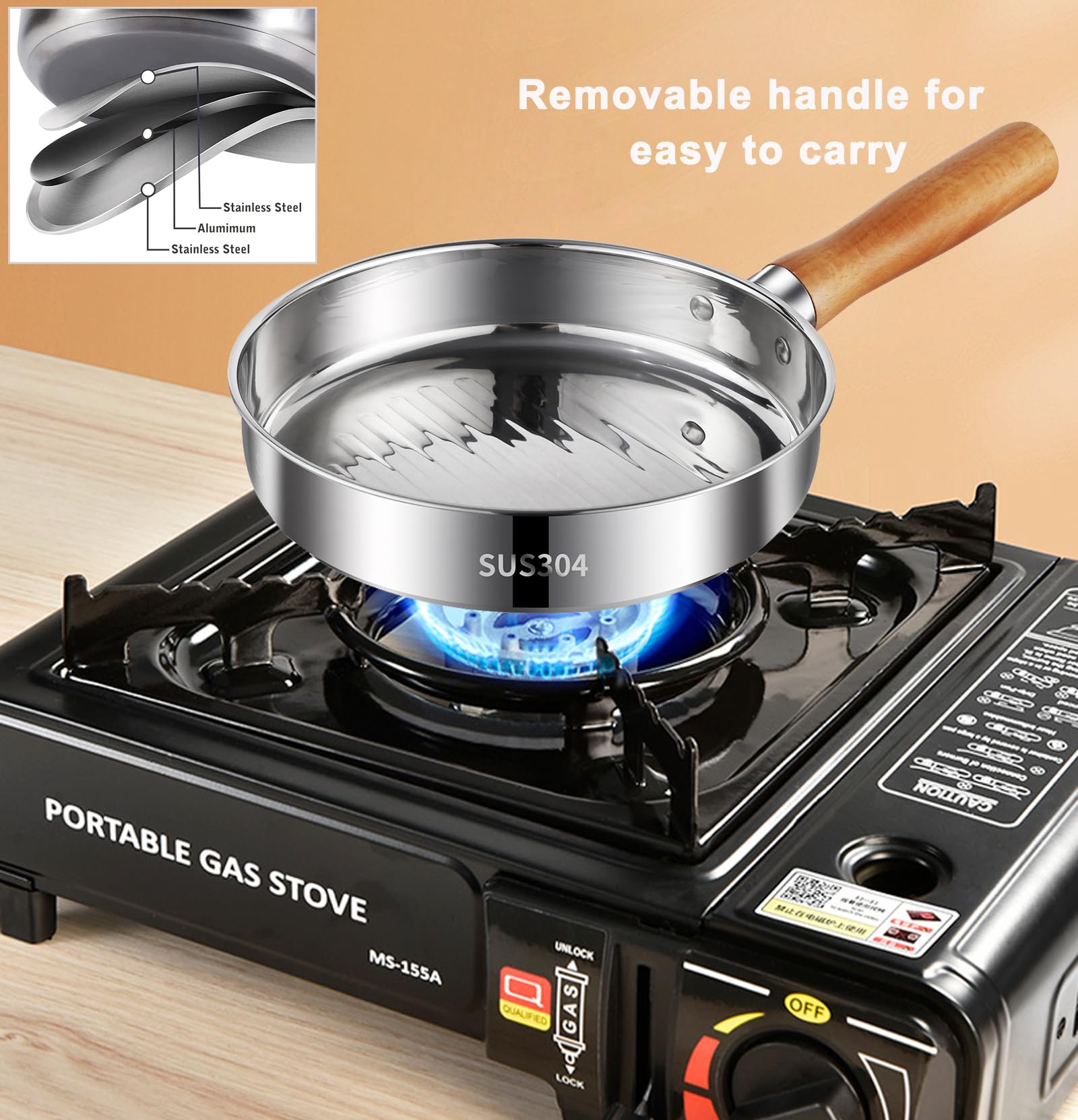 Pobowlgarls camping cookware ideal for hiking and picnics