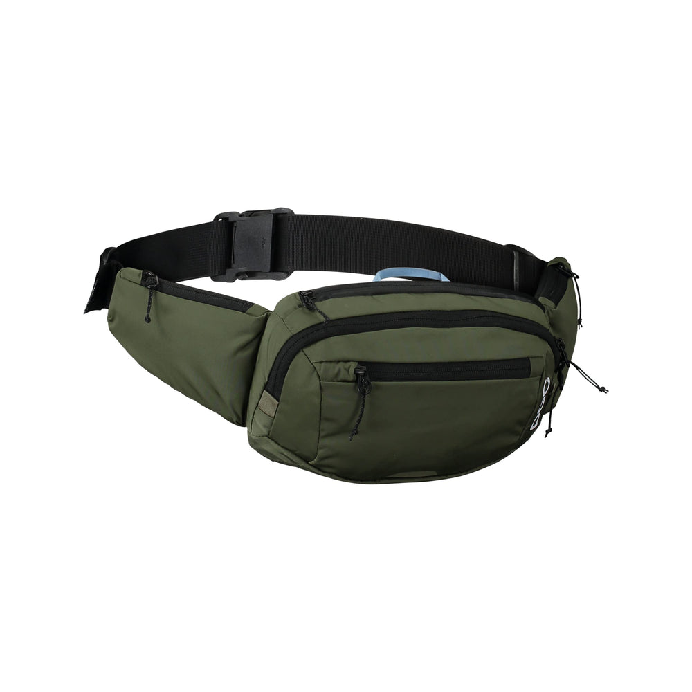 POC Lamina Hip Pack Epidote Green front view with compact 2L capacity.